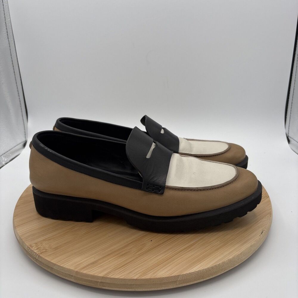 Cole Haan Geneva Penny Loafers Women’s 11B Leather Lug Sole Tri Color - Picture 2 of 11